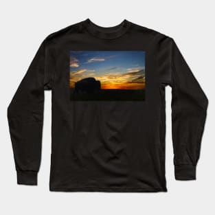 Bison Sunset Prairie Long Sleeve T-Shirt